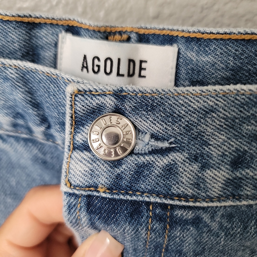 Agolde NWT 90's Mid Rise Wide Leg Loose Fit Jeans Size 32 Color Fall Out - Picture 12 of 16